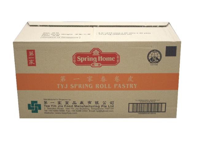 完箱10寸春皮 TYJ S/ROLL PASTRY/(10X10/30X550G/30) ChunJP