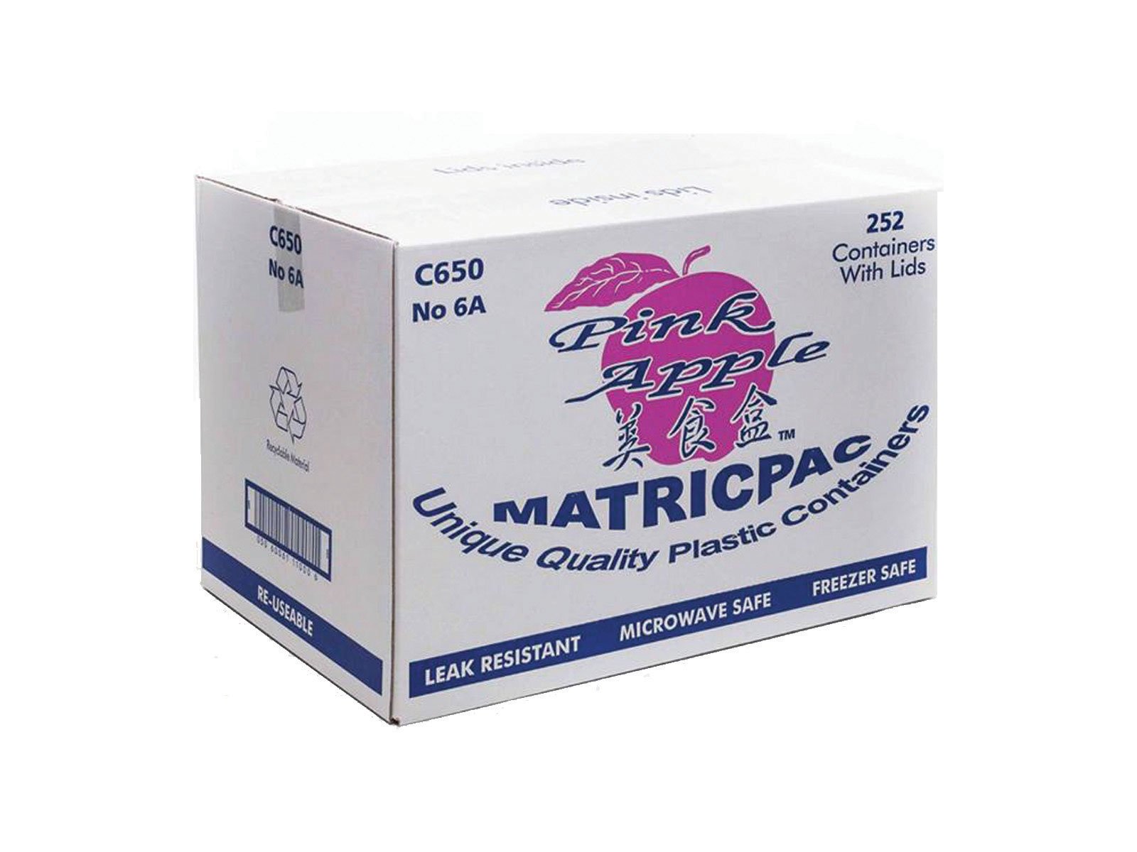 粉红色苹果外卖盒 C650 PINK APPLE CONTAINER- WaiMH