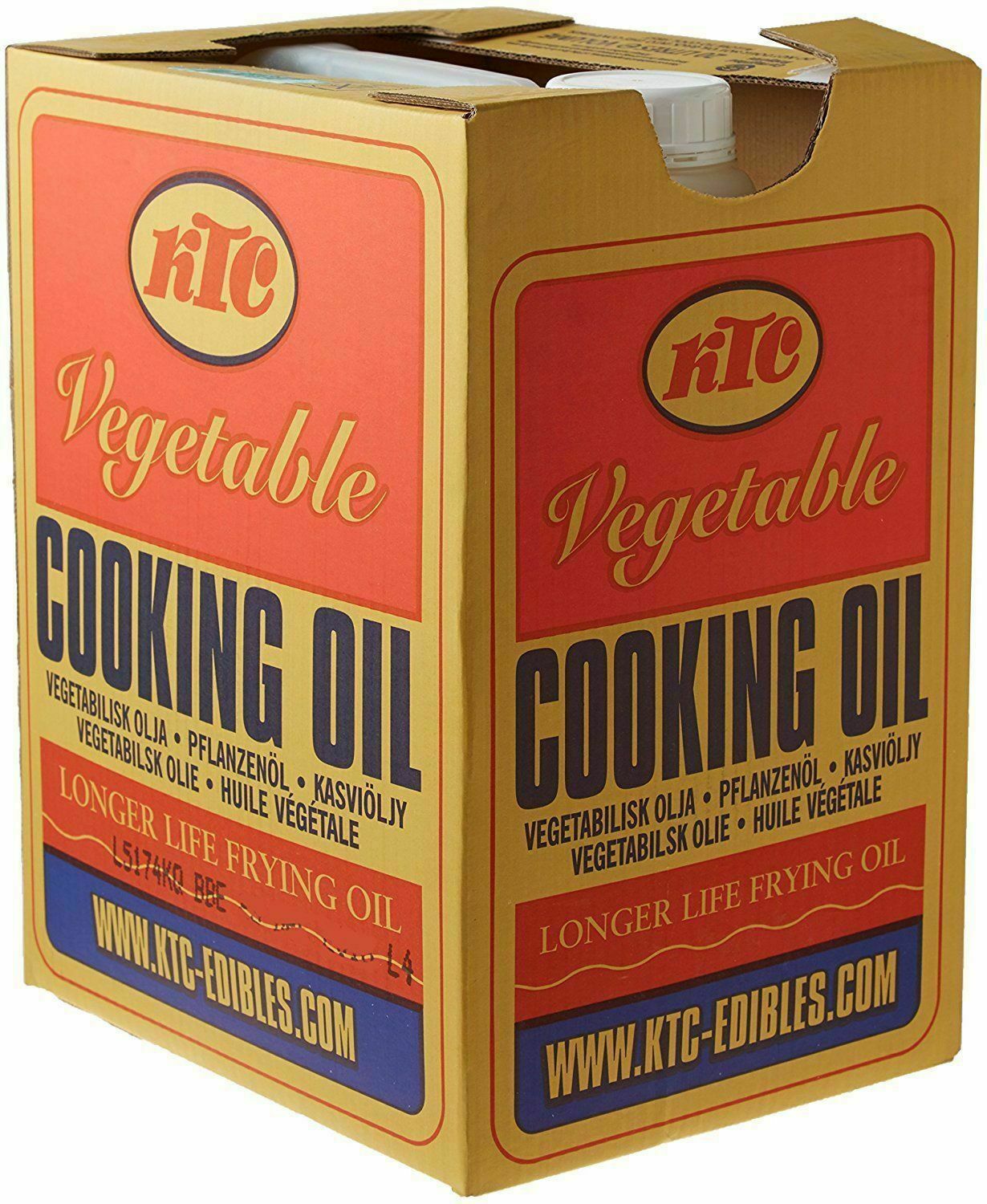 【KTC塑胶桶】菜油
 KTC OIL PLASTIC VEG OIL 20LT/桶
【48桶/板】CAIY