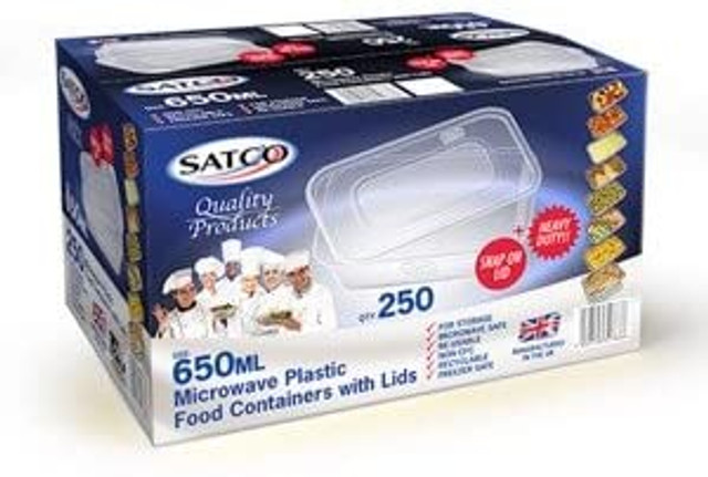 外卖盒SATCO 650 ML PLASTIC 250 SET WaiMH