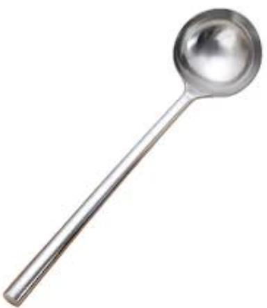 不绣钢炒勺 Ladles ( Stainless) 4.5" wood handle No3  ChaoS