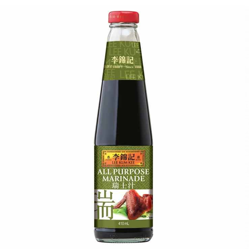 【李锦记瑞士汁】
  LKK ALL PURPOSE MARINADE 
【410ML/瓶】【12瓶/箱】RUISZ