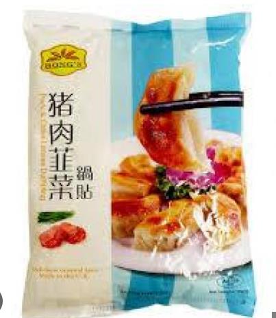 鸿氏【猪肉韭菜】水饺ALL HONGS PORK&CHIVE WT DUMPLING 410G/包 【20包/箱】 JiaoZ