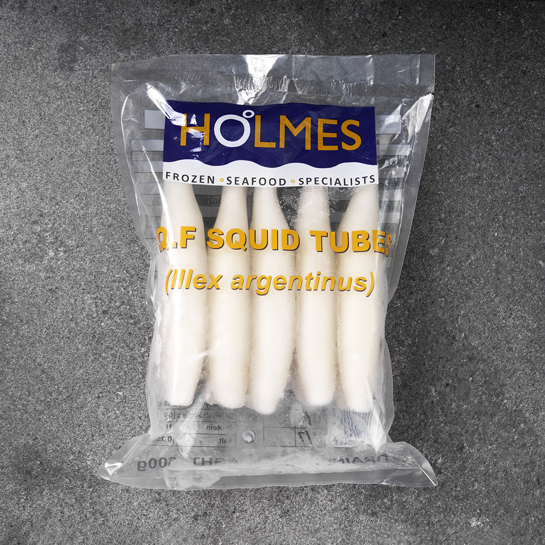  阿根廷极品鱿鱼 【HOLMES】 youyx
 ILEX SQUID  LARGE U6
【600G/包】【10包/箱】