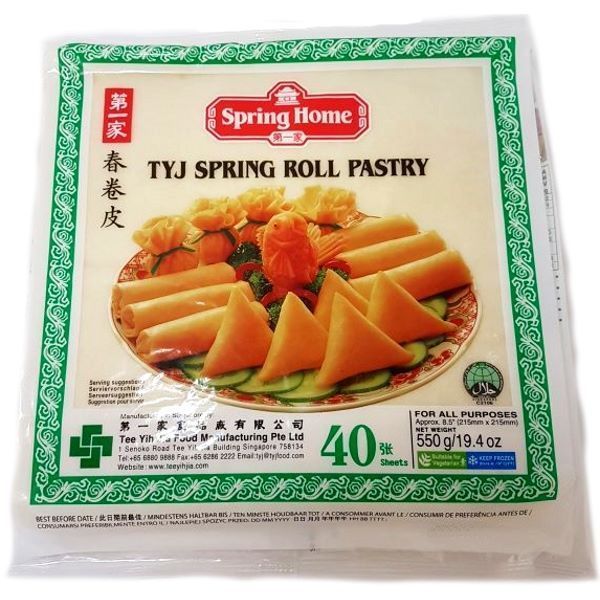 【完箱8寸春皮】 TYJ S/ROLL PASTRY 【8X8/20X550g/40s】  ChunJP