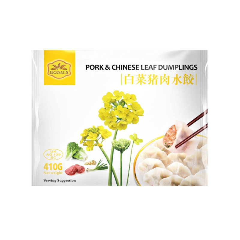 鸿氏【猪肉白菜】水饺 HONGS PROK WT DUMPLING 410G/包 【20包/箱】JiaoZ