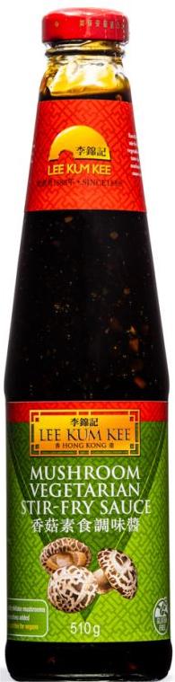 李锦记香菇素食酱 LKK MUSHROOM VEGETARIAN STIR FRY SAUCE【510G/瓶】【12瓶/箱】haoy