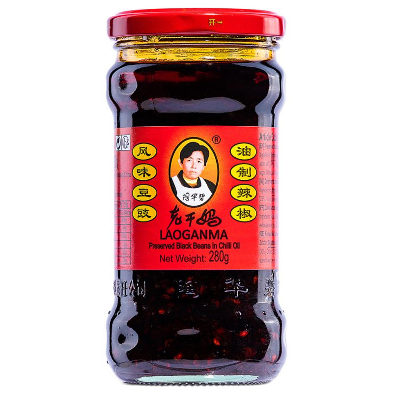【老干妈风味豆豉】LGM BLACK BEANS IN CHILLI OIL【280G/瓶】【24瓶/箱】LaoGM