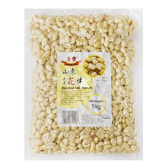 【康乐山东无皮花生】 ALL BLANCHED PEANUT SKINOFF 1KG/包【10包/箱】  huas