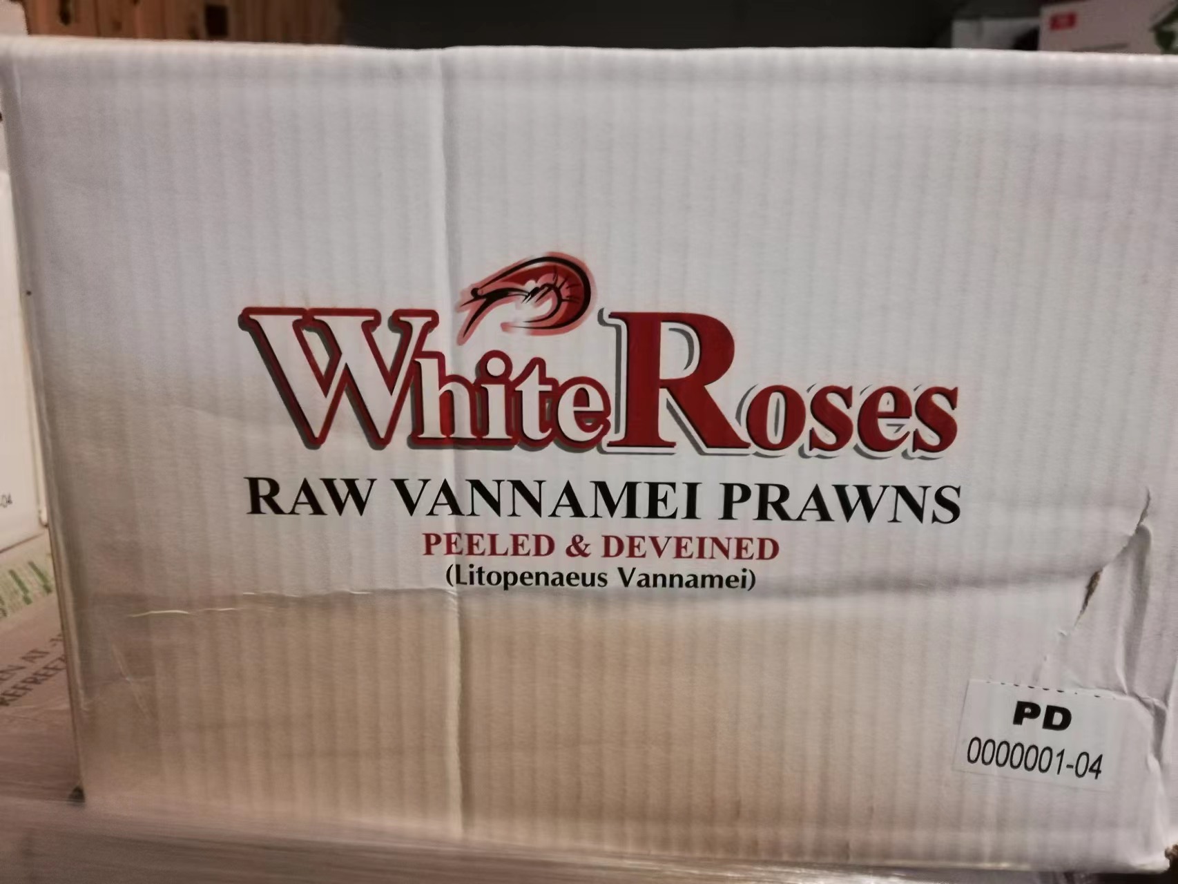 印度大白虾 26/30PD 6X900G WHITE ROSE  DongX