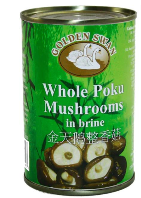 【金天鹅】整香菇 Golden Swan Po-Ku Mushroom【24罐/箱】【284g/罐】  ZhengXG