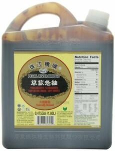 珠江桥草菇老抽 PRB GOLD PLUM  2x8LT Super dark Soy Sauce  LaoC